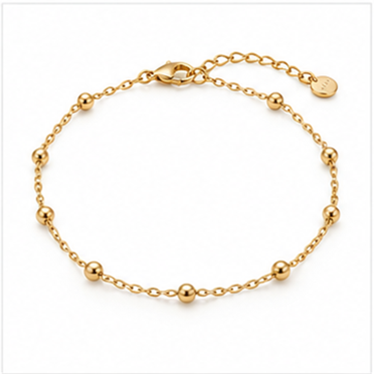 Beaded Chain Bracelet on a white background