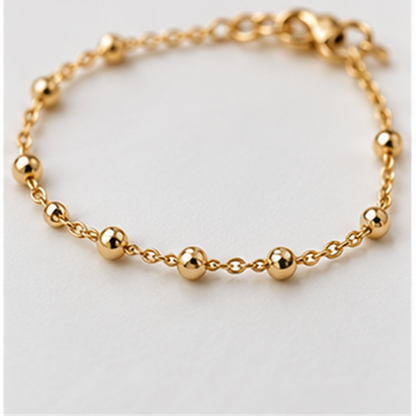 Beaded Chain Bracelet detail view