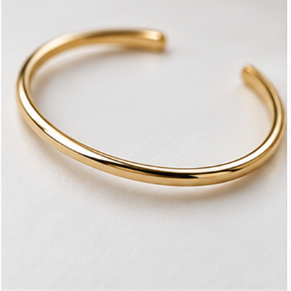 Slim Open Cuff Bracelet detail view